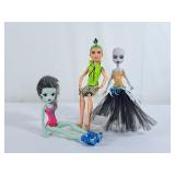 Trio of Monster High Dolls