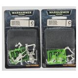 2x Warhammer 40K NECRON IMMORTAL Metal Miniature