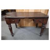 Vintage desk with 2 drawers. 48' l x 28 1/2' w x