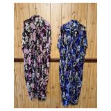 Vintage Hippie Print Mumu Dresses - One Size