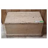 Vintage wooden chest. 23 1/2' l x 14' w x 12' h
