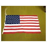 Vintage Cotton American Flag - 55'Wx32'H