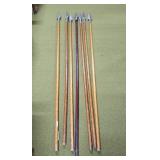 Seven 69' decorative spears