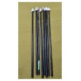 Eight 53' Decorative spears