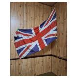 British flag with metal stand. 104' high