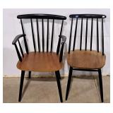 8 RS Ltd Montreal Wood Chairs -Two Chairs w/Arms &