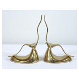 Solid Brass MCM Seagull Bookends
