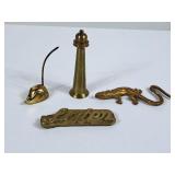 Assortment of Brass Paperweights