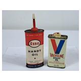 Vintage Esso & Valvoline Oil Cans