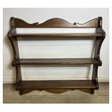 Vintage Wooden Display Shelf