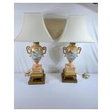 Beautiful Pair of Vintage Urn Style Lamps -