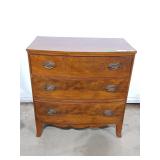 Bow-front chest of drawers
