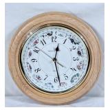 Royal Doulton Bulova Flower of the month clock