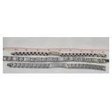 (3)  Stainless Steel Link Bracelets
