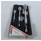 Snap-on 1/4", 3/8", 1/2" ratchet set
