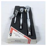 Snap-on 1/4", 3/8", 1/2" ratchet set