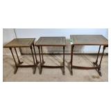 Painted top nesting tables
