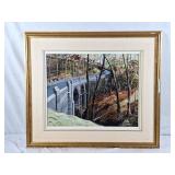 J. A. Naylor Oil on Canvas Forest with fall