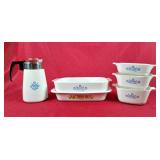 Vintage Corningware Casseroles & Coffee Pot