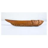 Vintage Carved Wood Fish