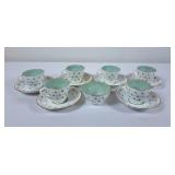 Pretty Hand Painted Teacup & Saucer Set