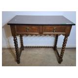 Bombay Company Oak Barley Twist Writing Desk