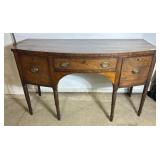 Vintage Georgian-style bow front sideboard