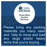 PLEASE BRING PACKING MATERIALS & HELP!