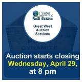 Auction begins to close Wednesday, April 29,