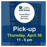 Pickup Thursday, April 30, 2026, at 11-5 pm