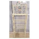 Folding metal decorative shelf. 20" l x 11" d x