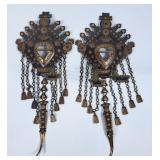 Spanish Revival Wall Sconces - Adjustable Candle