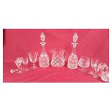 Assortment of Crystal & Glass Drinkware -