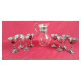 Viking Plate Goblets & Silverplate Handled