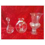 Rosen Thal Genie bottle decanter, vase with hole,