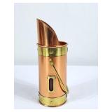 Vintage Copper & Brass Fireplace Match Holder