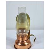 Vintage Copper & Brass Lantern - 10"H