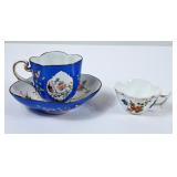 Vintage Meissen Teacup & Saucer & Dresden Teacup