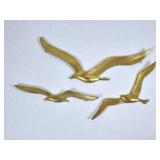 Vintage Brass Seagull Wall Art