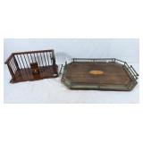 Bombay desk organizer and elegant tray