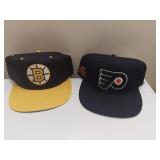 Philadelphia Flyers and Boston Bruins CCM hats
