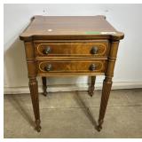 Wells Furniture Company 2 Drawer Side Table