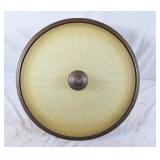 Decorative semi-flush mount ceiling light fixture