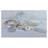 Noritake Compote & Handled Bowl, Royal Albert
