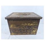 Brass embossed storage trunk / box