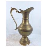 Large vintage engraved brass pitcher. Great for