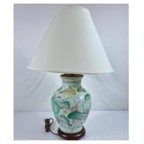 Beautiful Asian Ginger Jar Handpainted Table Lamp