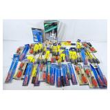 Assorted screw drivers, quickset II blade chuck,