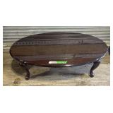 Glossy Oval TV Table