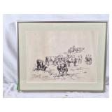 Herd of cows picture. Netson Fee May 1816. 15" l
